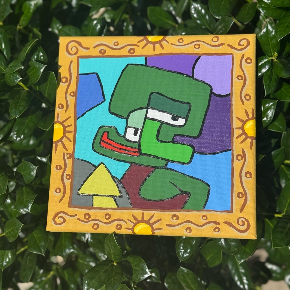 One of Squidward’s self portraits